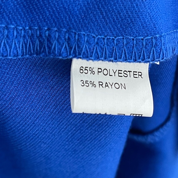 NWT Whimsy Wrap Dress Cobalt Blue Ruffle Hem Flowy 3/4 Sleeves Size Small - Picture 11 of 11